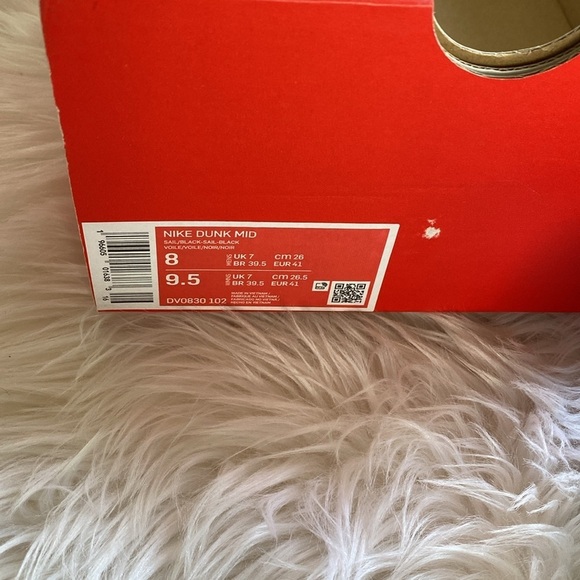 🎁 NIKE Dunk Mid black sail m8/w9.5 - Picture 13 of 13